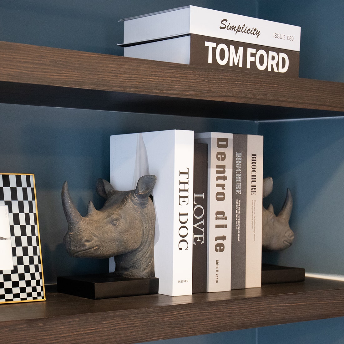 KD BOOKEND #51943 GRAY RHINO Set of 2