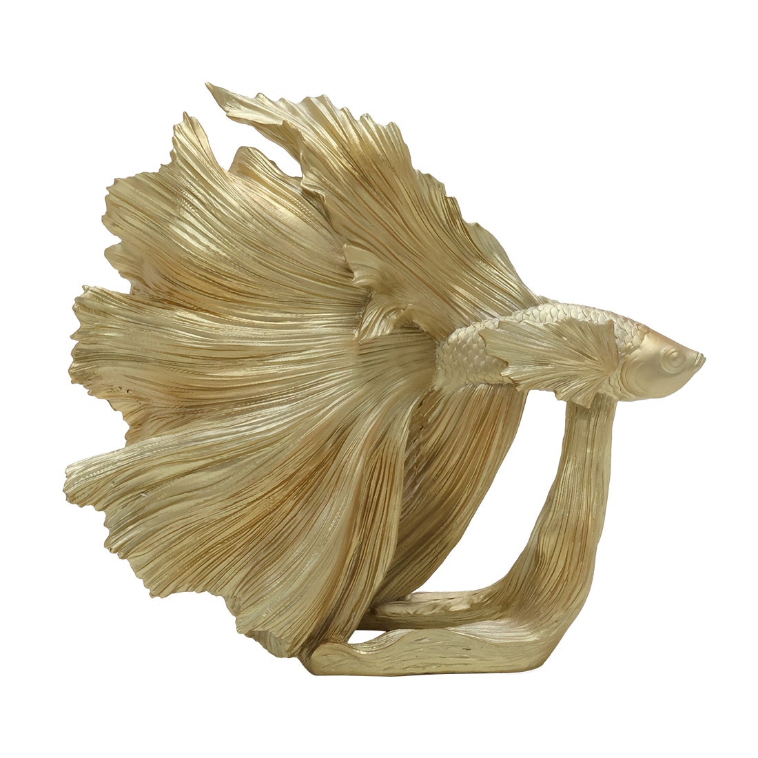 KD DECOR#68023 GOLD BETTA FISH