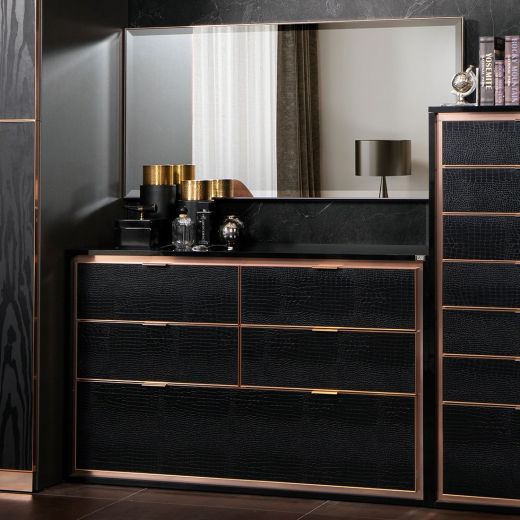 Adrina Dresser - Croco Black