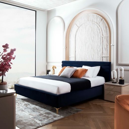 Creer 6 ft. Bed - Blue