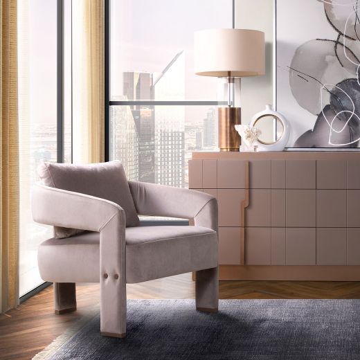 NAVALY Armchair Brown