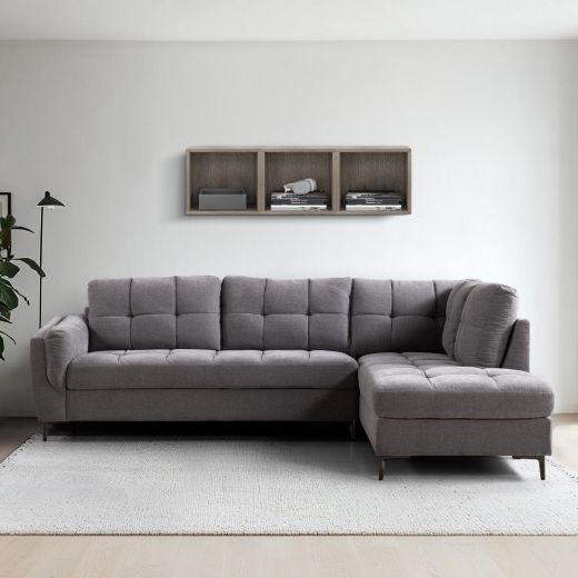 MACCY Light Corner Sofa - Grey Gray
