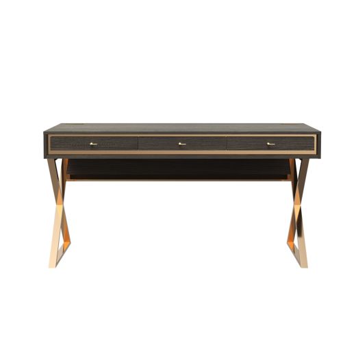 Capella Working Desk Color Dark Ash Wood