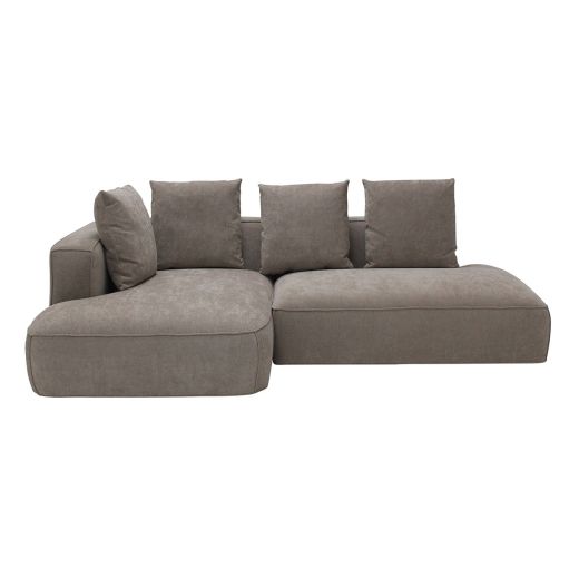AOPLIN Left Corner Sofa - Cream Brown