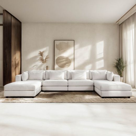 ABIGAIL-D CORNER SOFA - CREAM